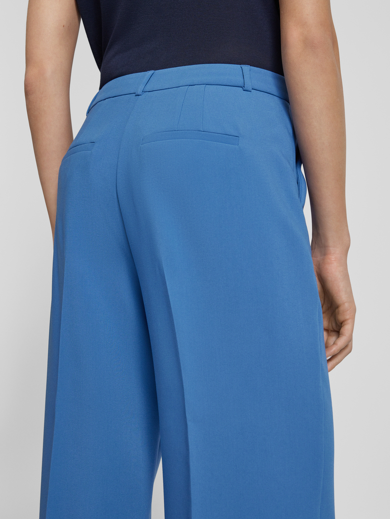 comma Regular fit stoffen broek met persplooien