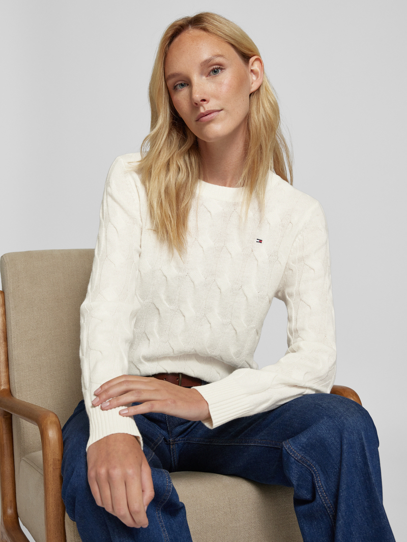 Tommy Hilfiger Gebreide pullover met ribboorden