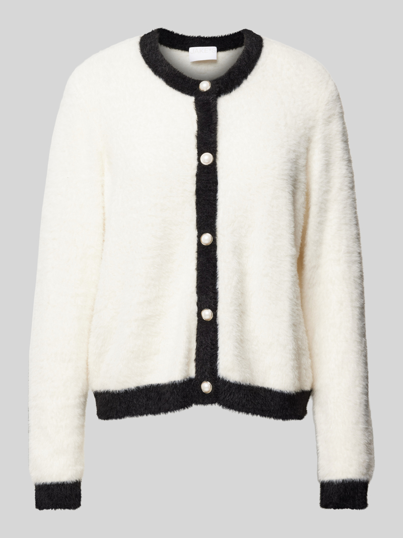 Jake*s Collection Gebreide pullover met ronde hals