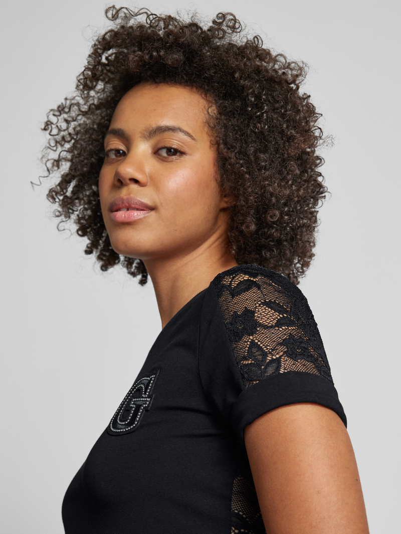 Guess T-shirt met labelmotief