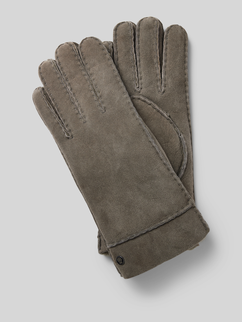 Roeckl Leren handschoenen met labelapplicatie model 'HELSINKI'