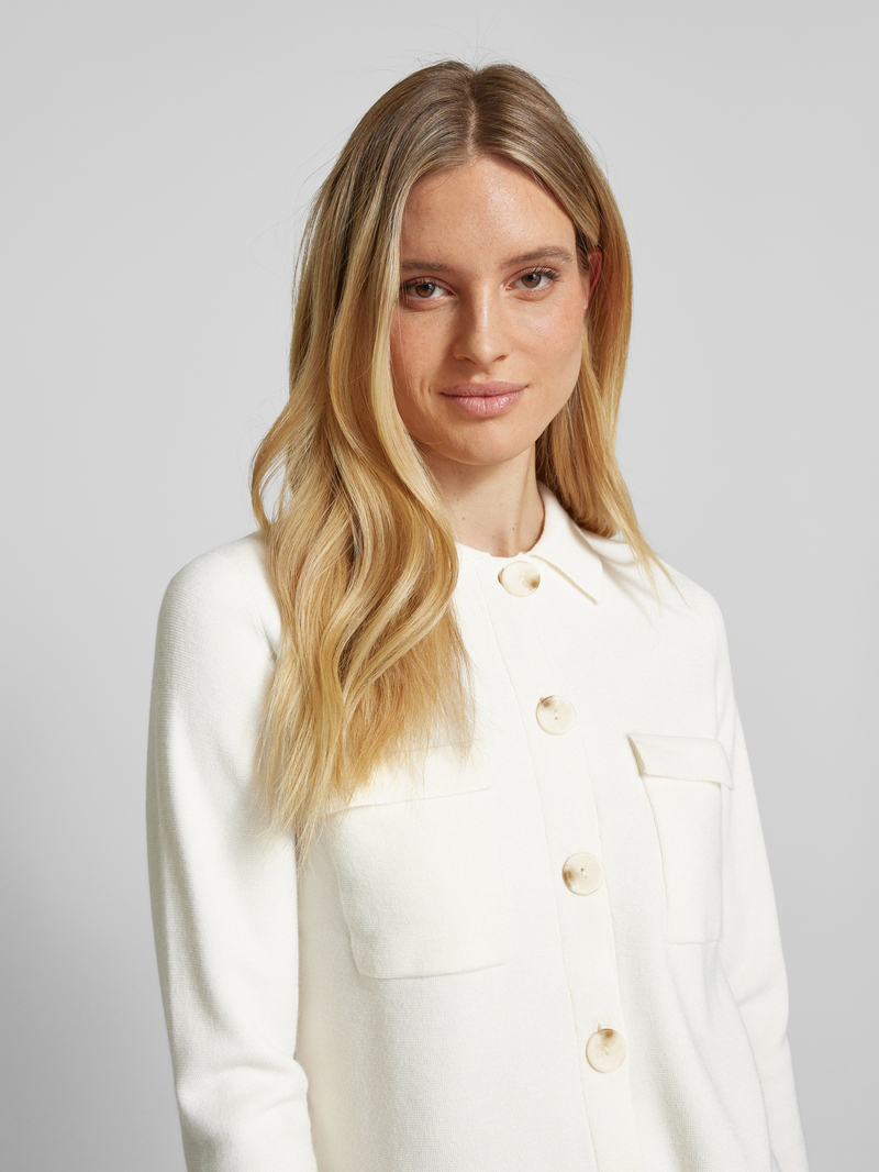 Christian Berg Woman Selection Cardigan met paspelzakken op de borst