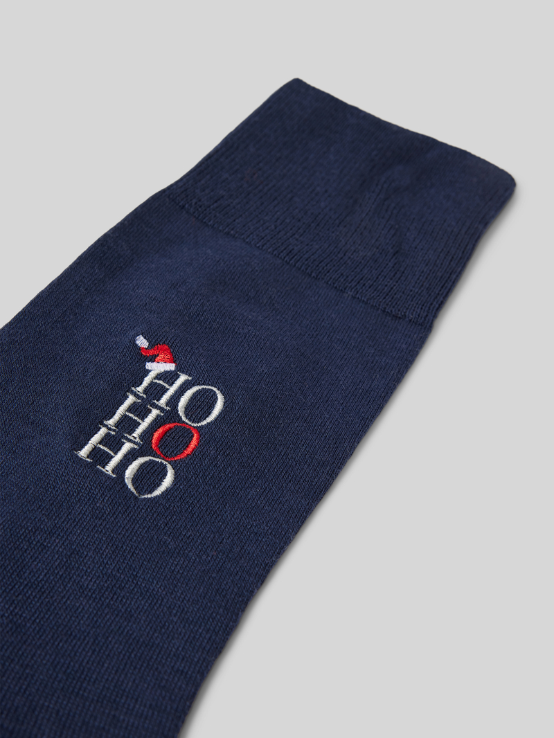 Falke Sokken met statementstitching model 'AIRPORT HO HO'