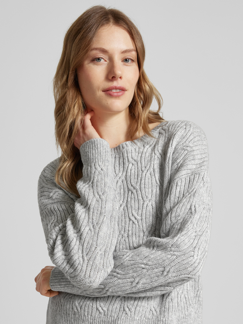 comma Gebreide pullover met ronde hals