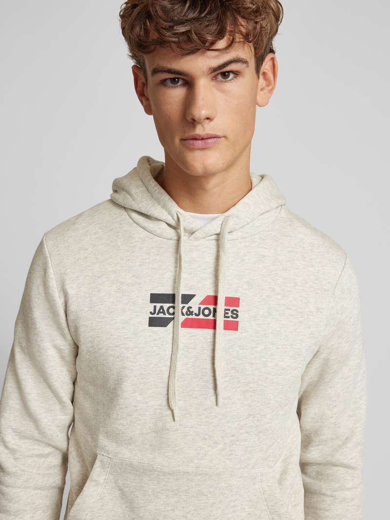 jack & jones Hoodie met labelprint model 'ECORP'