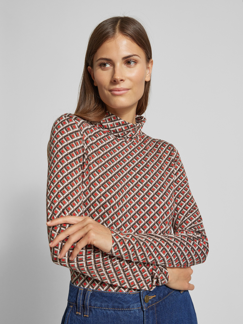 Christian Berg Woman Shirt met lange mouwen en col