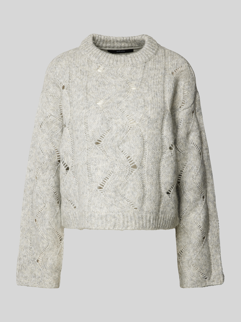 Vero Moda Relaxed fit gebreide pullover met wol, model 'LINA'