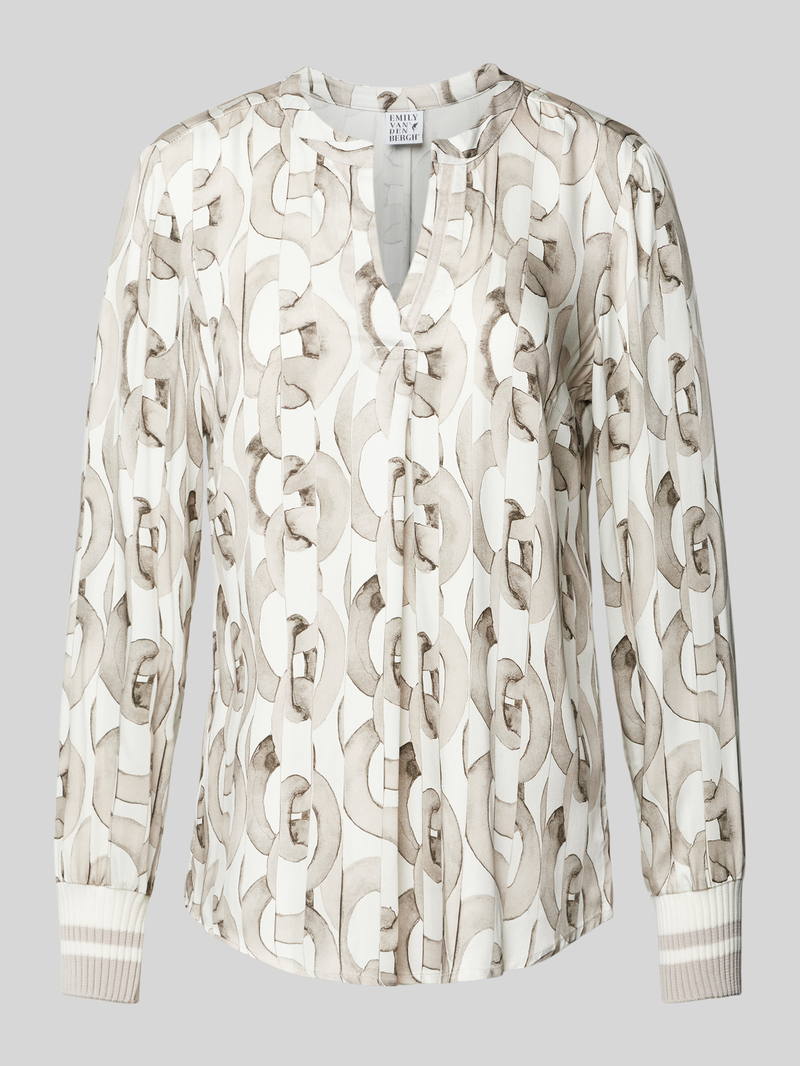 Emily Van den Bergh Regular fit blouse met tuniekkraag