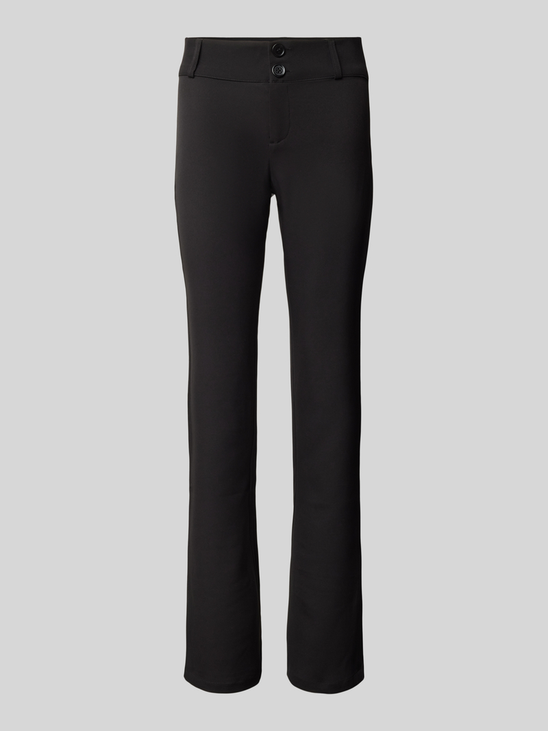 Gina Tricot Bootcut stoffen broek met knoop- en ritssluiting
