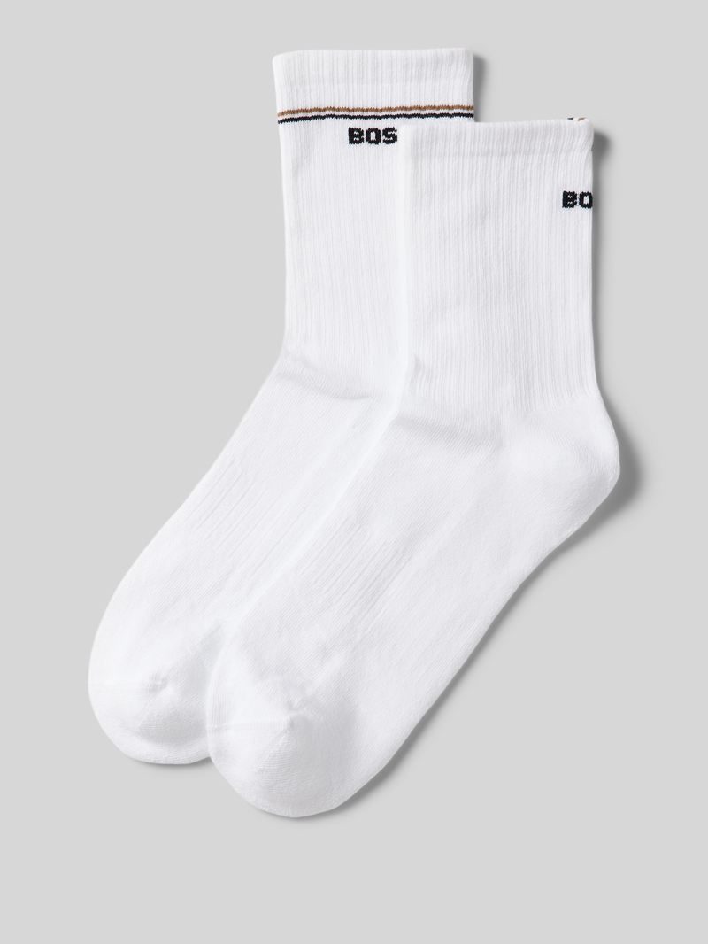Boss Sokken met labelstitching model 'Iconic' in een set van 2 paar