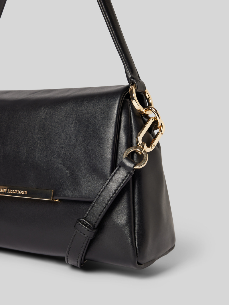 Tommy Hilfiger Leren handtas met labelopschrift model 'PLAQUE'