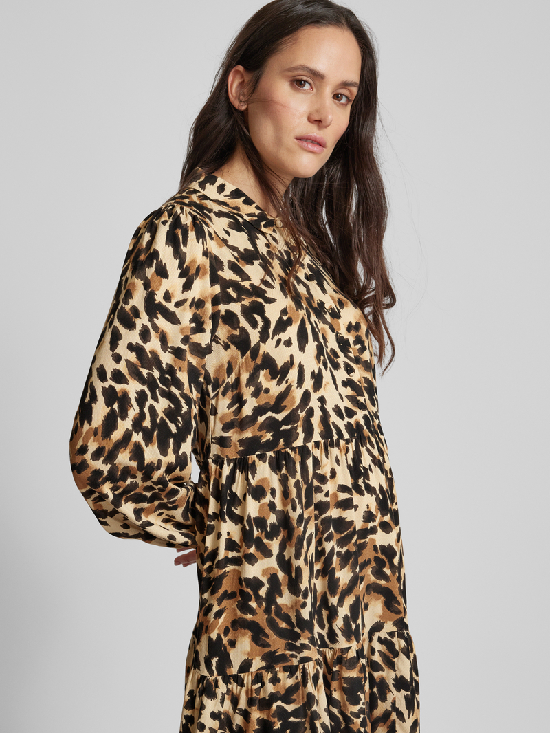 YAS Knielange jurk met knoopsluiting model 'ALIRA'