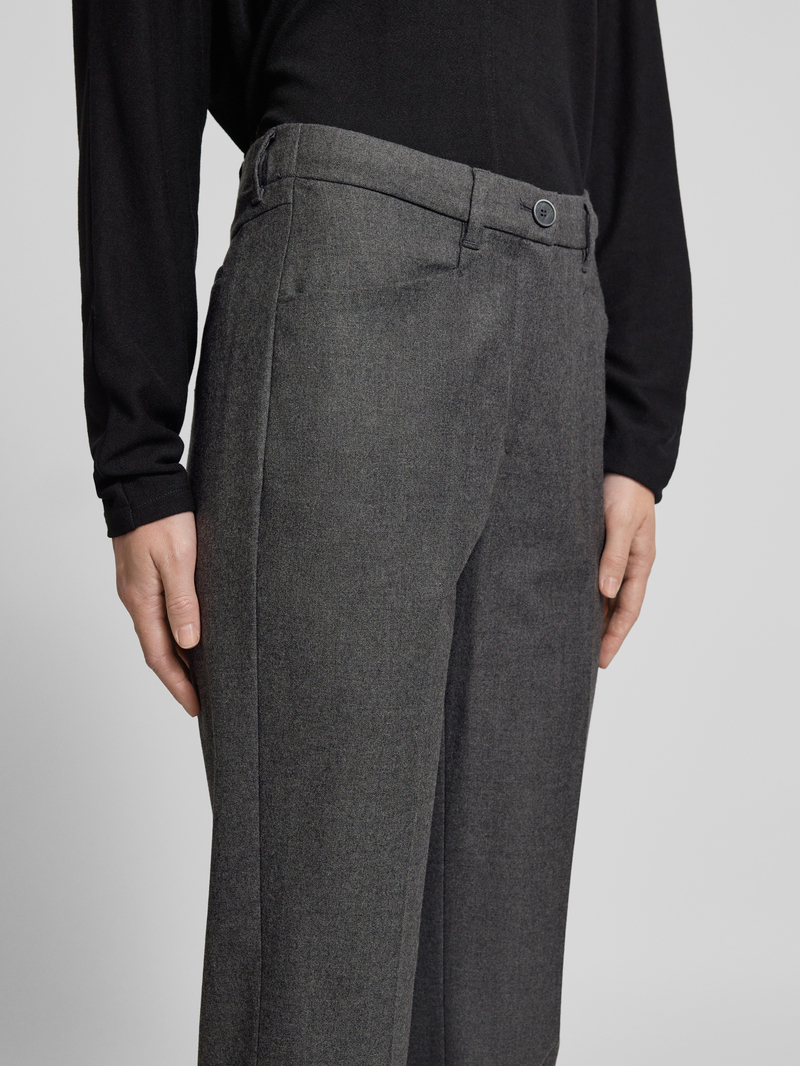Raphaela By Brax Slim fit stoffen broek met persplooien model 'Pauline'