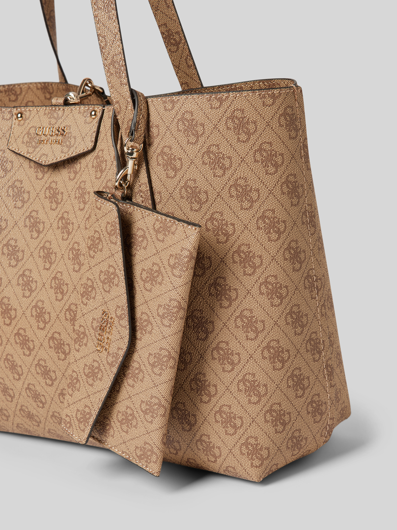 Guess Handtas met labelapplicatie model 'ECO BRENTON'
