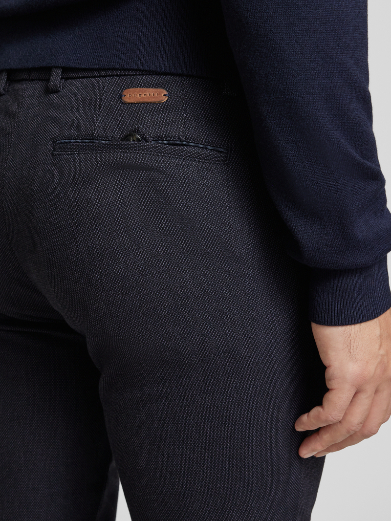 Bugatti Modern fit stoffen broek met Franse steekzakken