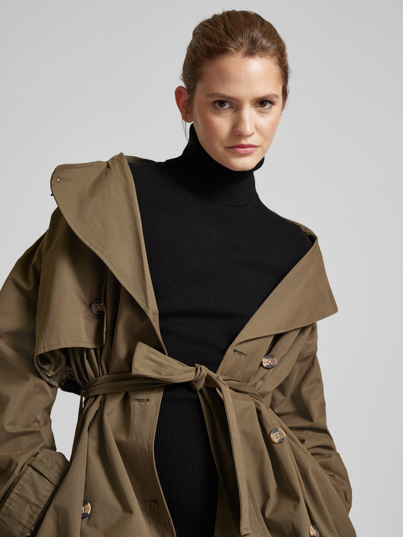 Calvin Klein Jeans Knielange gebreide jurk met col