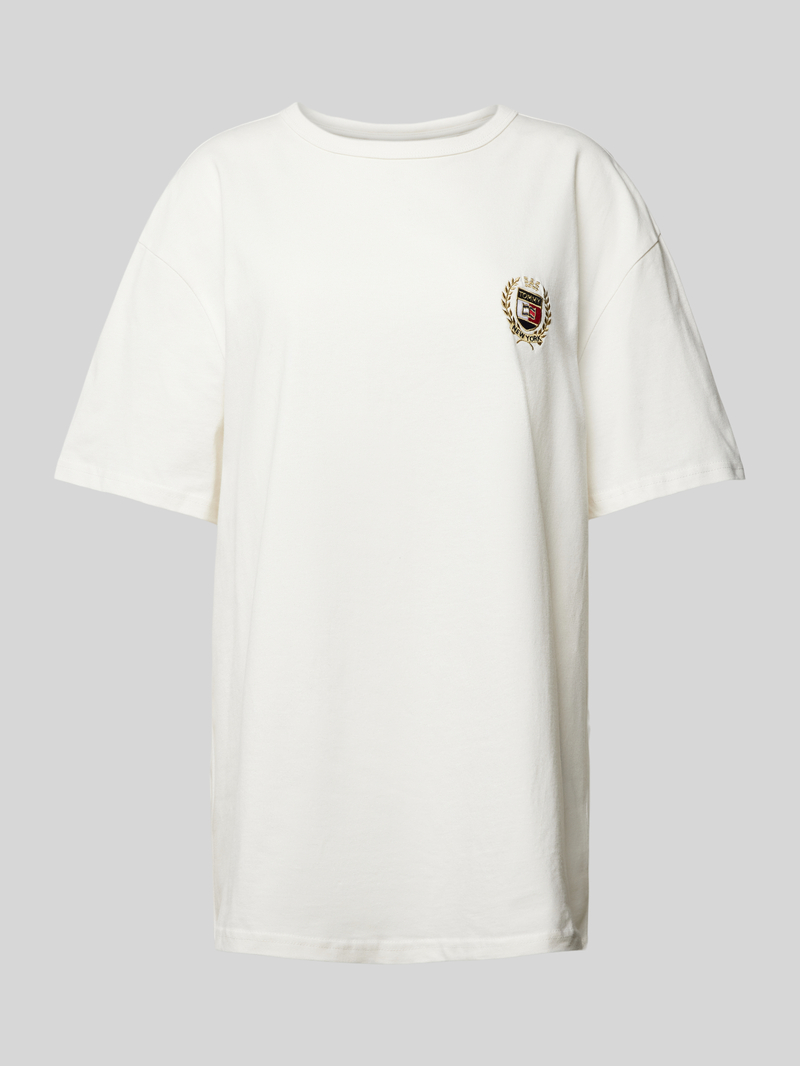 Tommy Jeans T-shirt met labelstitching en ronde hals