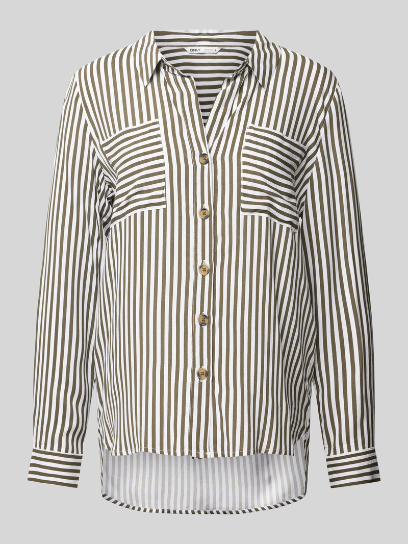 Only Blouse van viscose met verlengd rugpand model 'YASMIN'