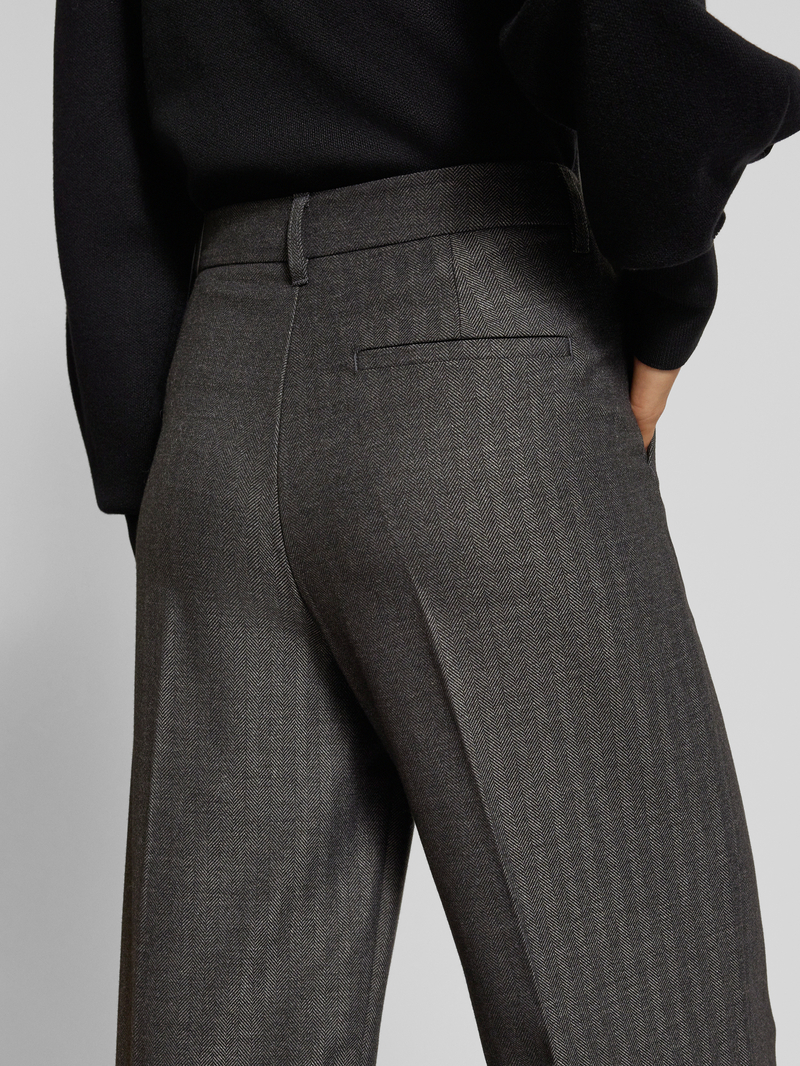 Copenhagen Muse Wide leg pantalon met persplooien
