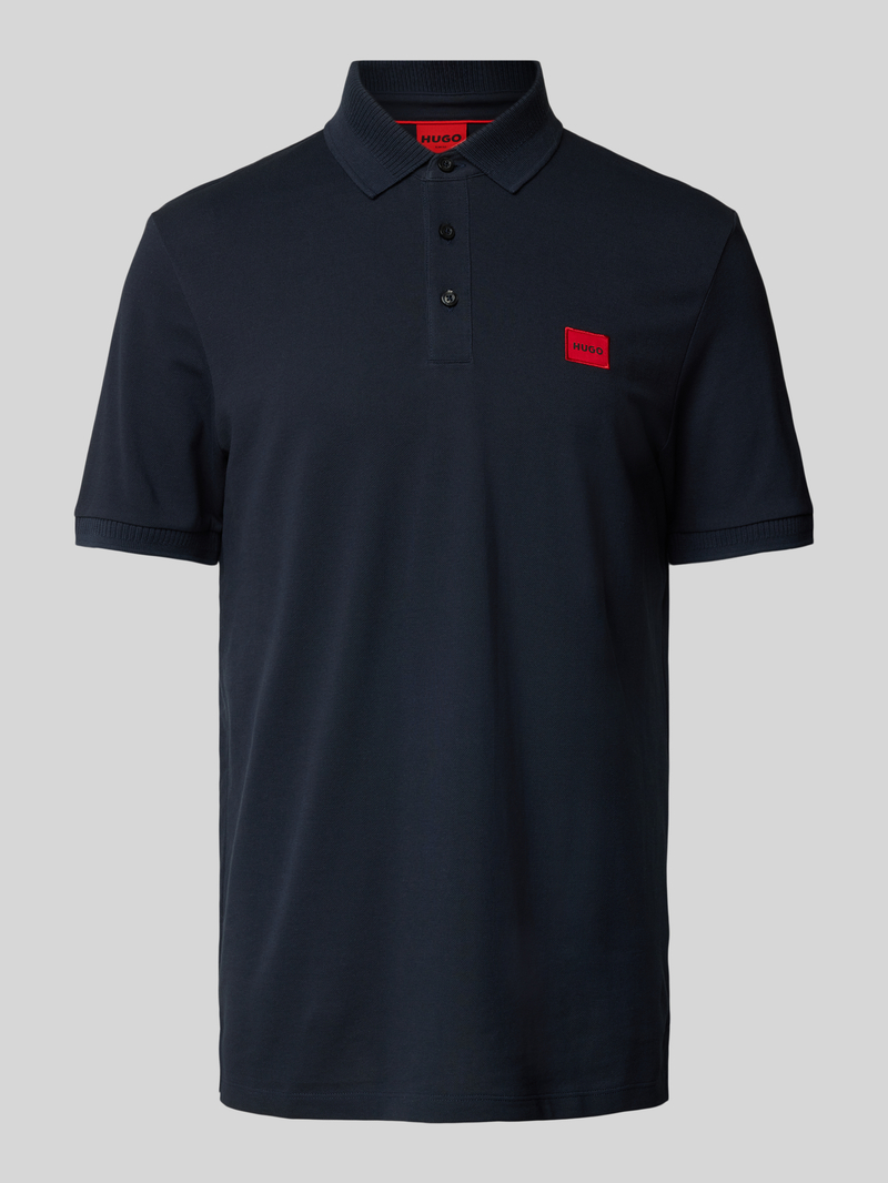 HUGO Poloshirt met labelpatch, model 'Dereso'