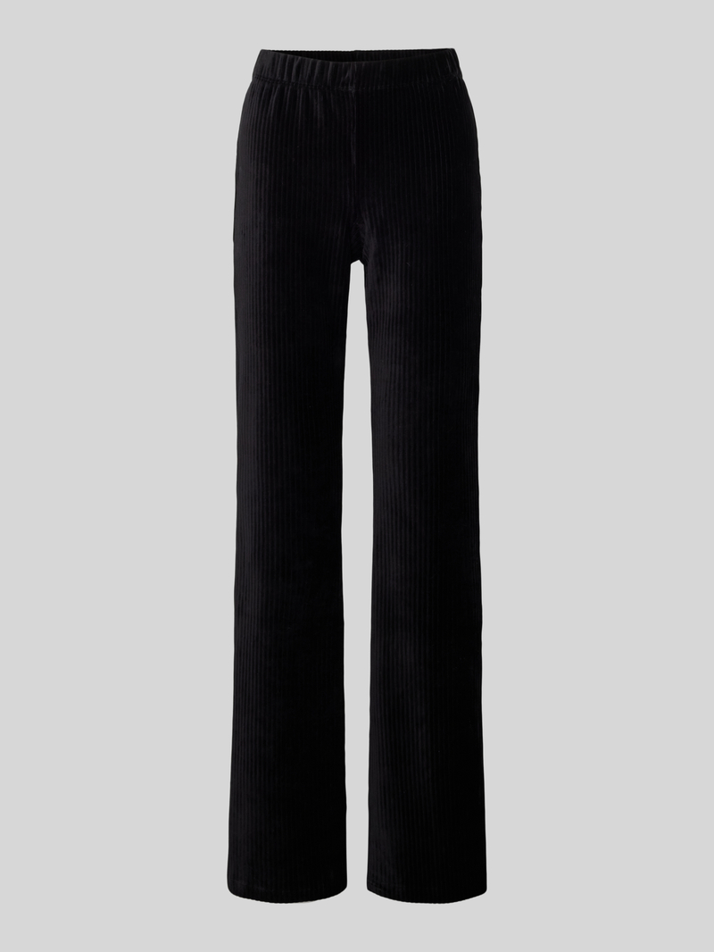 Only Flared leg broek met elastische band in ribcordlook model 'FENJA'