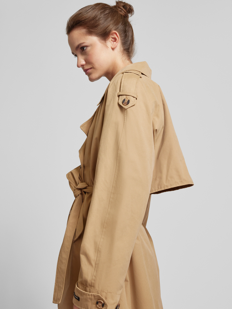 Pepe Jeans Trenchcoat met strikceintuur model 'BIANCA'