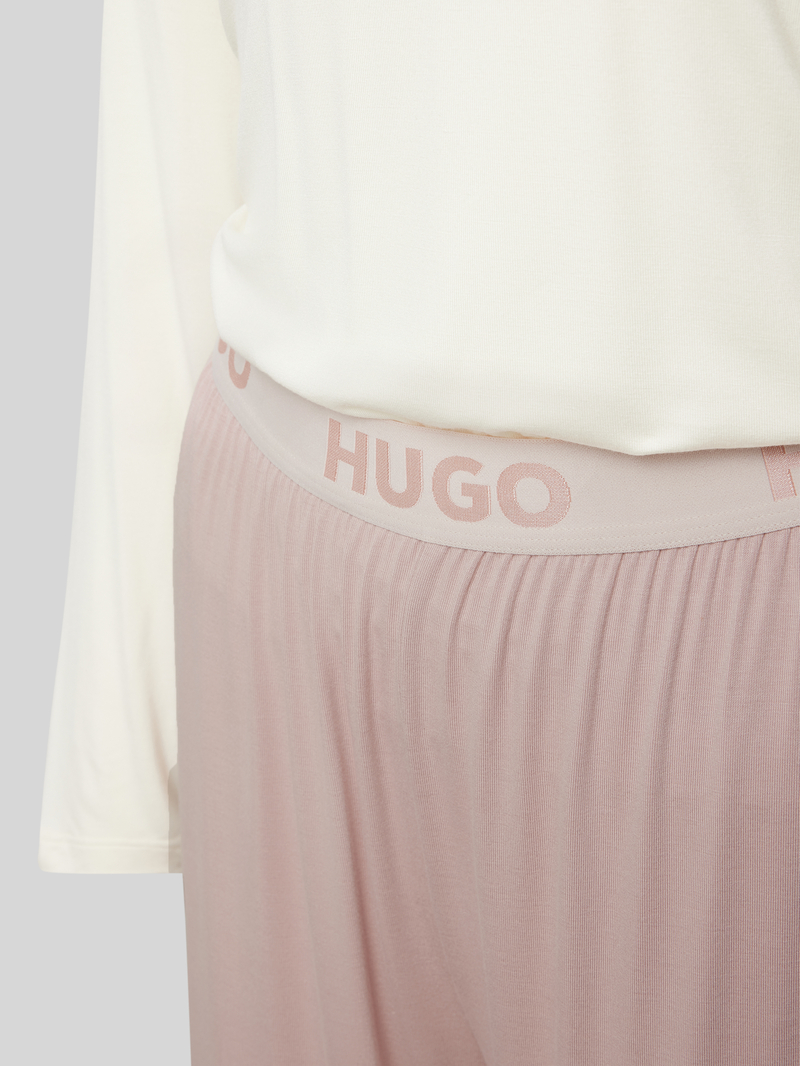 HUGO Pyjama met labelprint model 'UNITE'