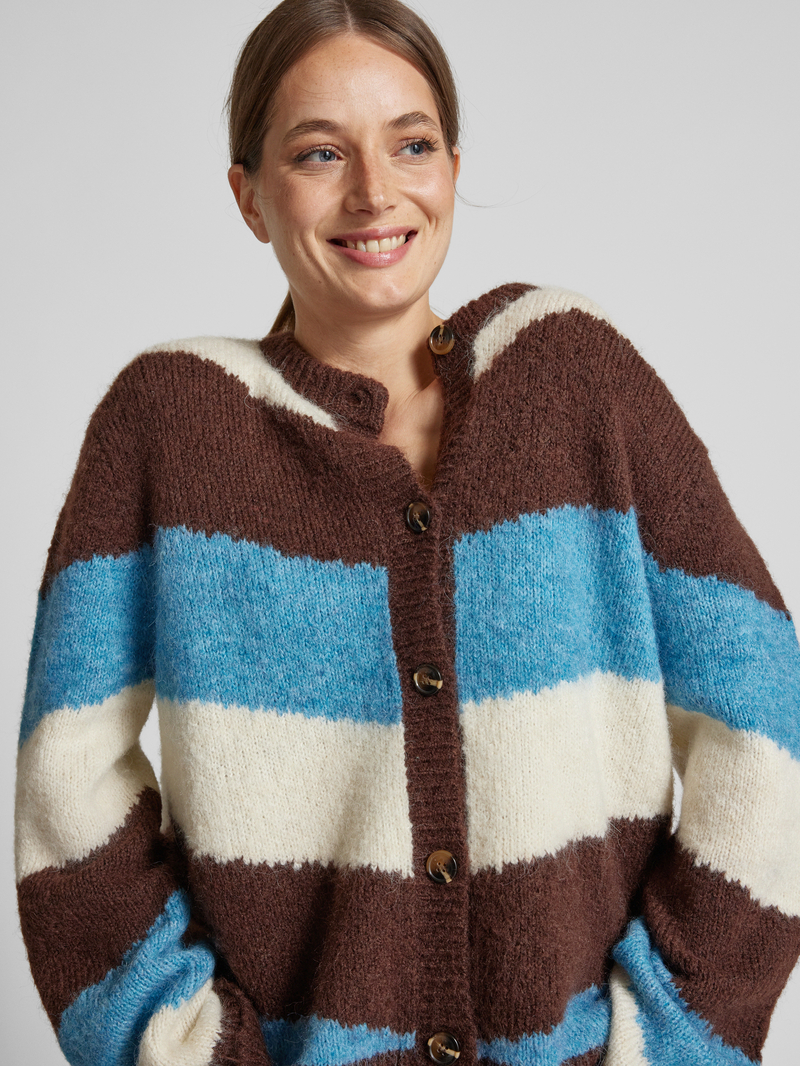 Jake*s Casual Oversized gebreid jack met wol