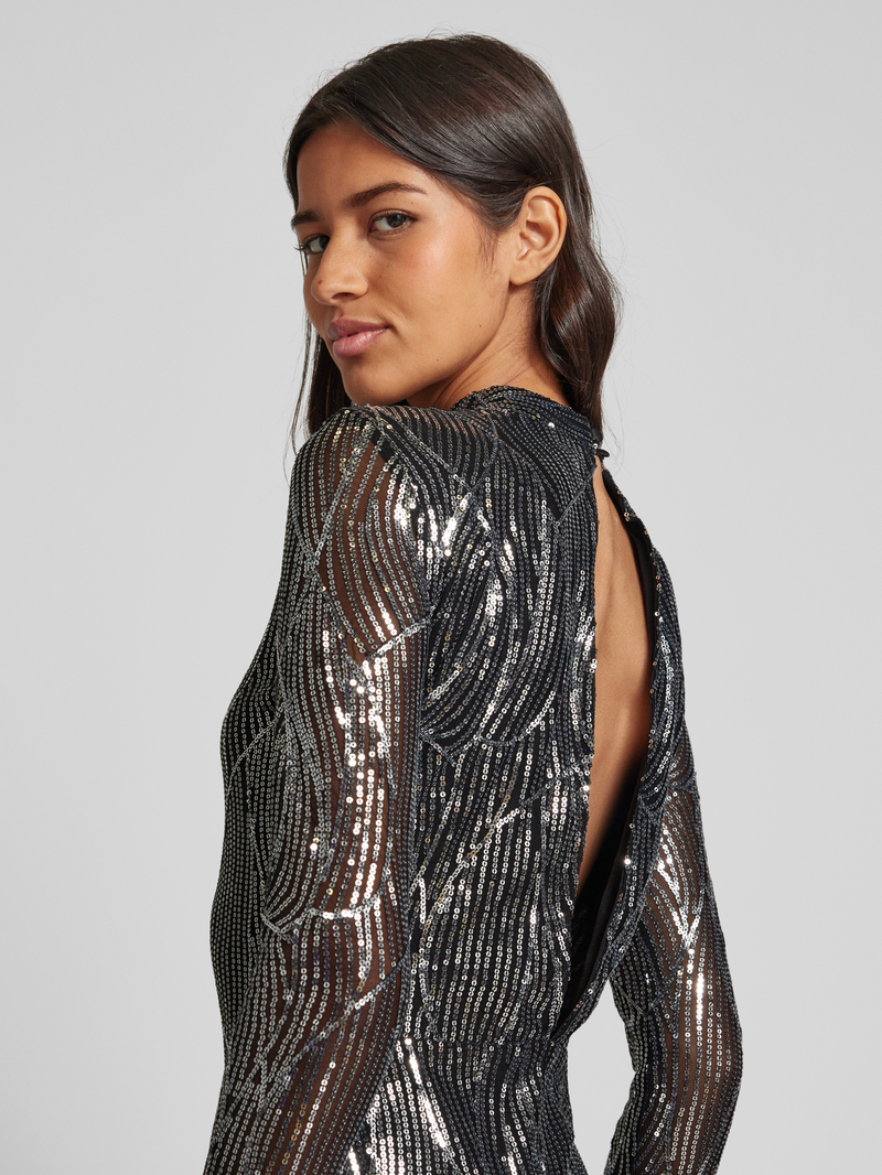 Vila Midi-jurk met pailletten model 'GIGI'