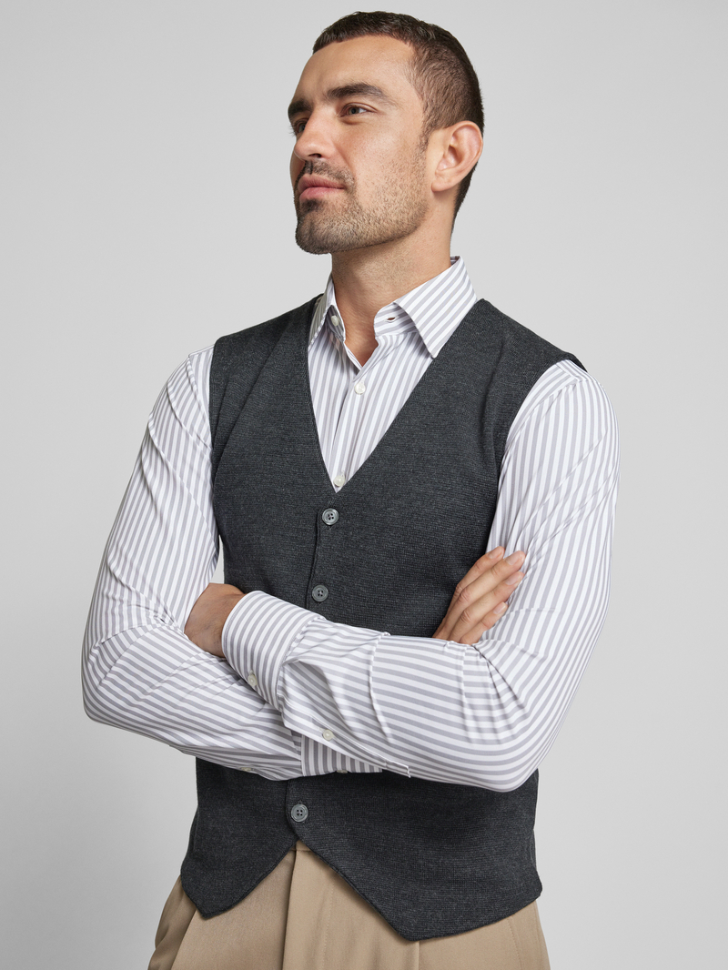 Christian Berg Men Gebreid gilet met V-hals