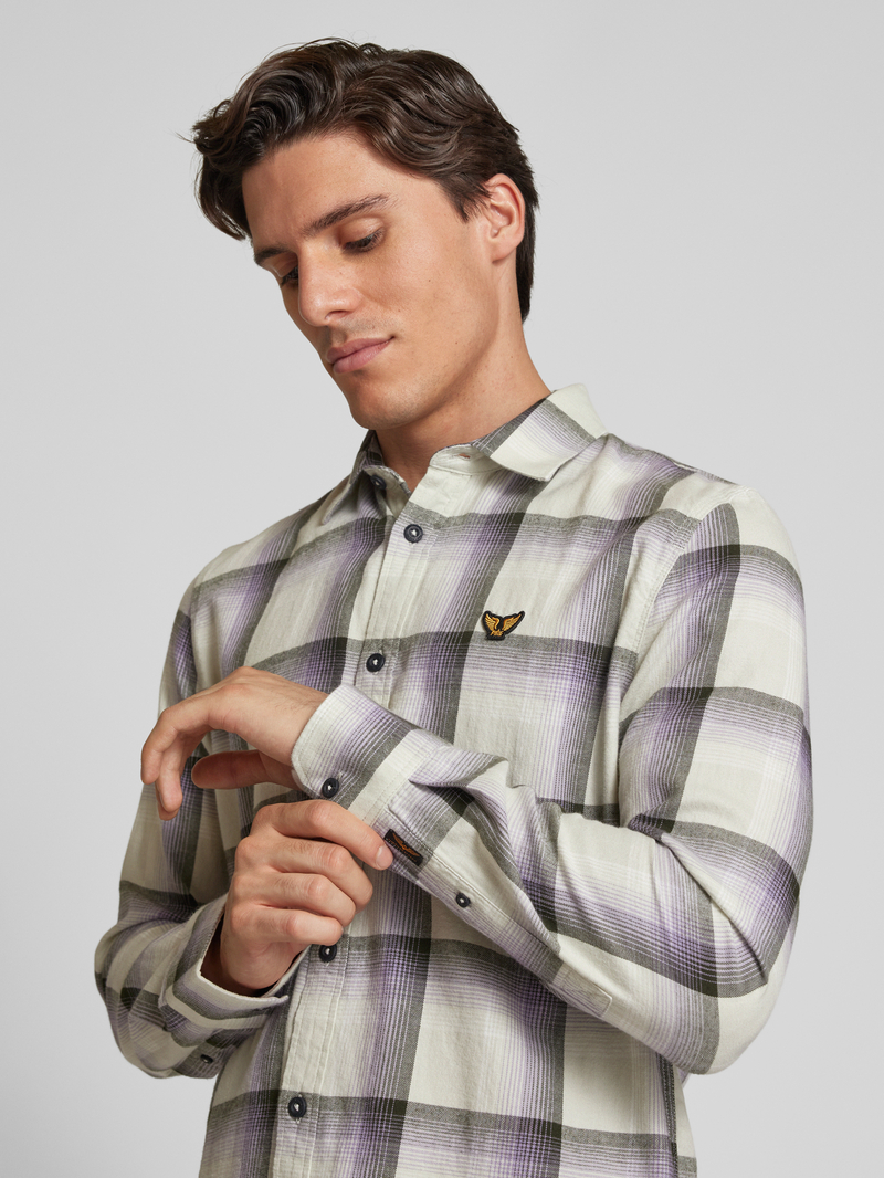 PME Legend Vrijetijdsoverhemd met labelstitching