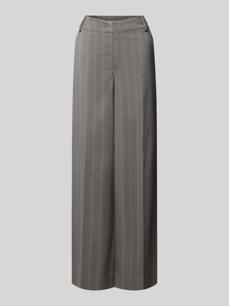 My Essential Wardrobe Wide leg stoffen broek met riemlussen, model 'Tito'