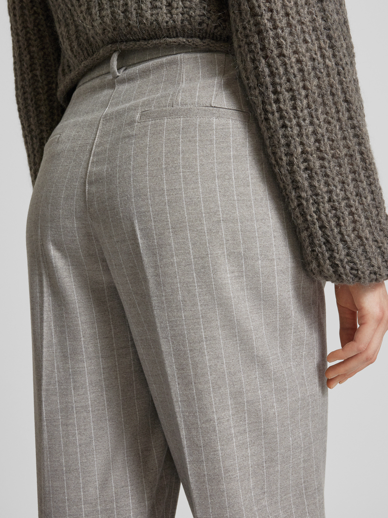 Smith and Soul Wide leg stoffen broek met bandplooien