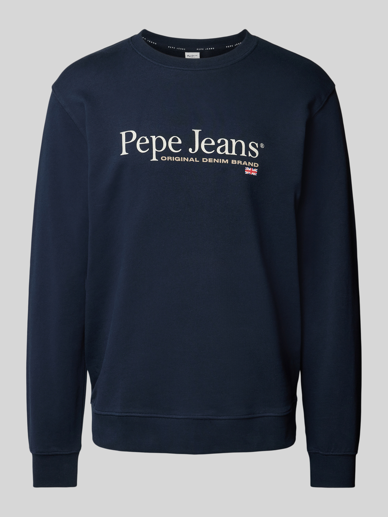 Pepe Jeans Sweatshirt met labelprint model 'SEAN'