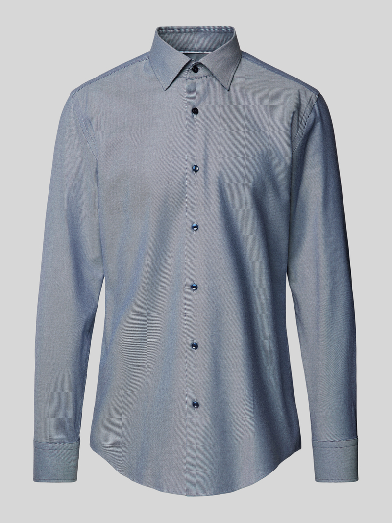 Boss Slim fit zakelijk overhemd met kentkraag model 'Hank'