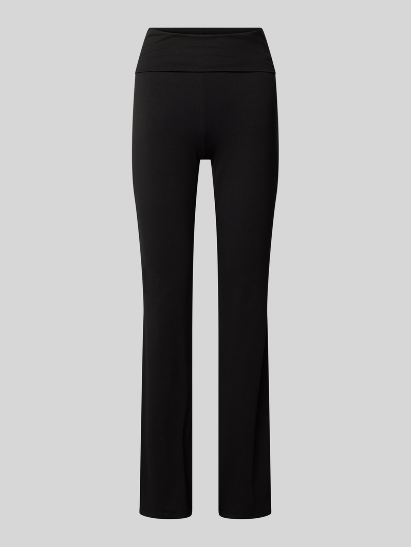 Gina Tricot Flared cut stoffen broek met elastische band