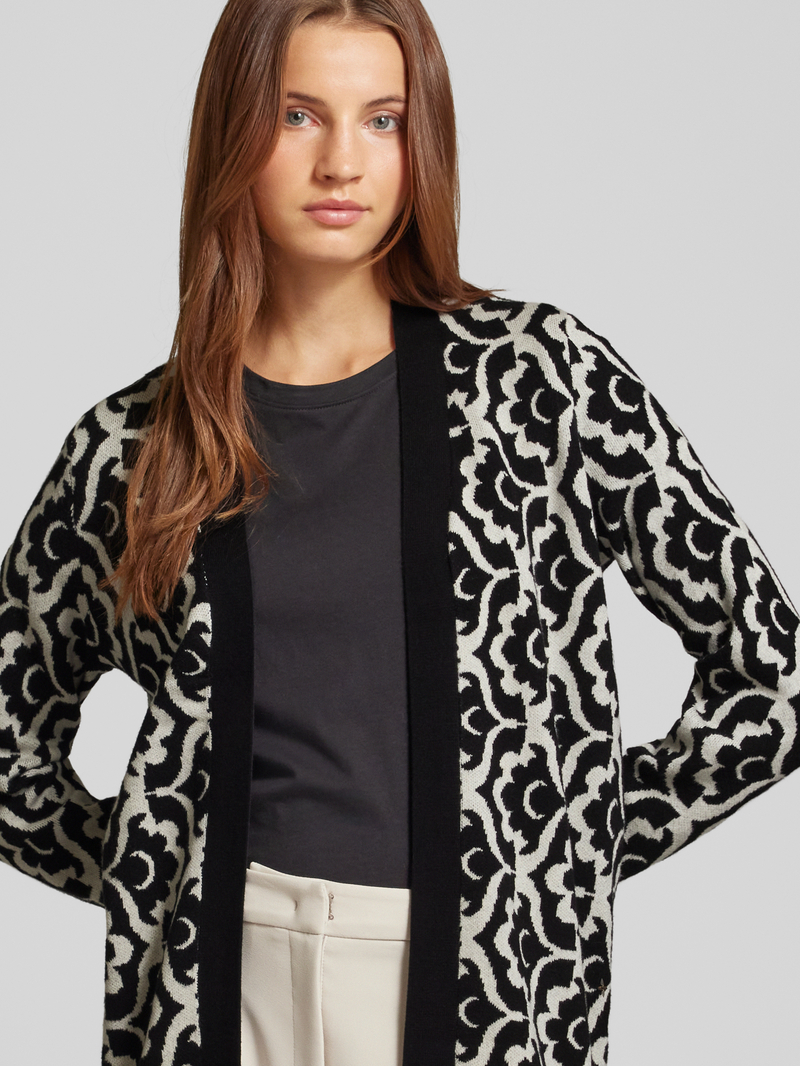 Vero Moda Loose fit cardigan met two-tone-motief model 'NANCY'