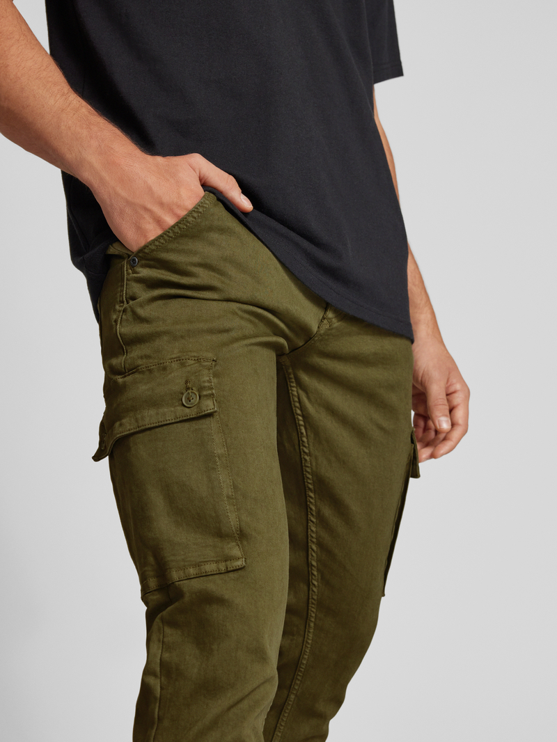 Blend Slim regular fit cargobroek met riemlussen model 'TWISTER'