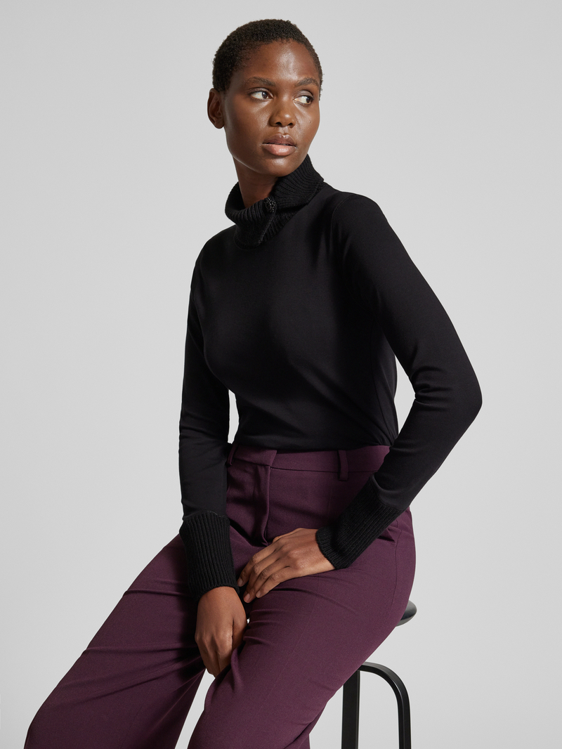 Marc Cain Gebreide pullover met ribboorden