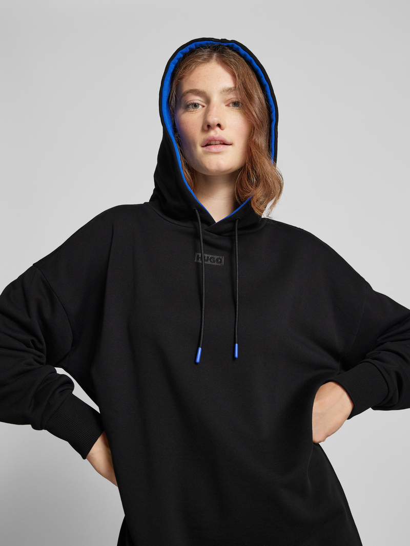 Hugo Blue Sweatjurk met capuchon model 'Nidion'