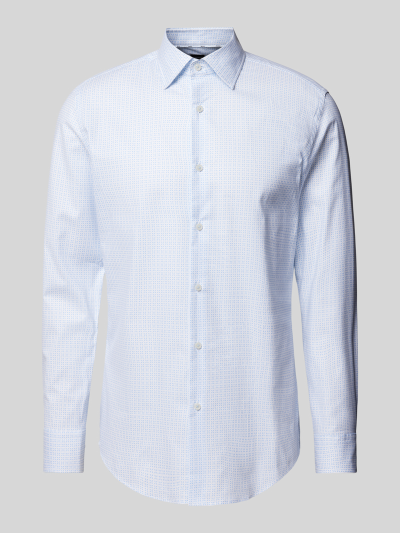 Boss Slim fit zakelijk overhemd met kentkraag model 'Hank'