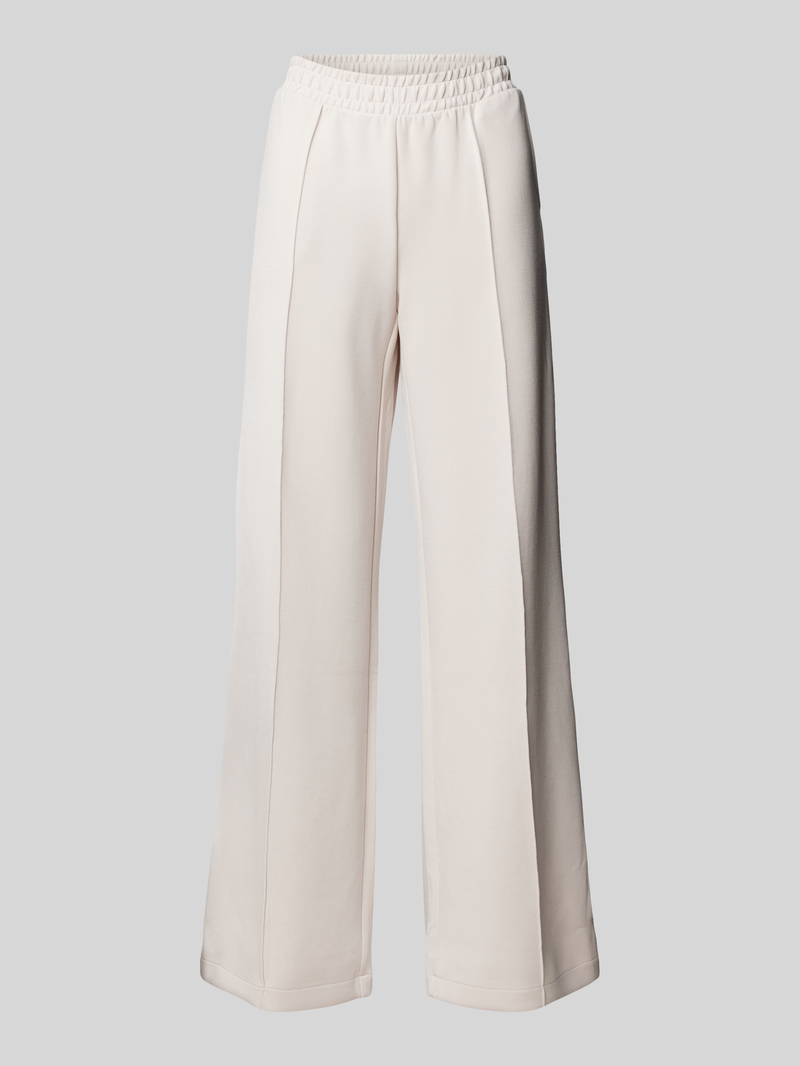 Christian Berg Woman Wide leg sweatpants met vaste persplooien