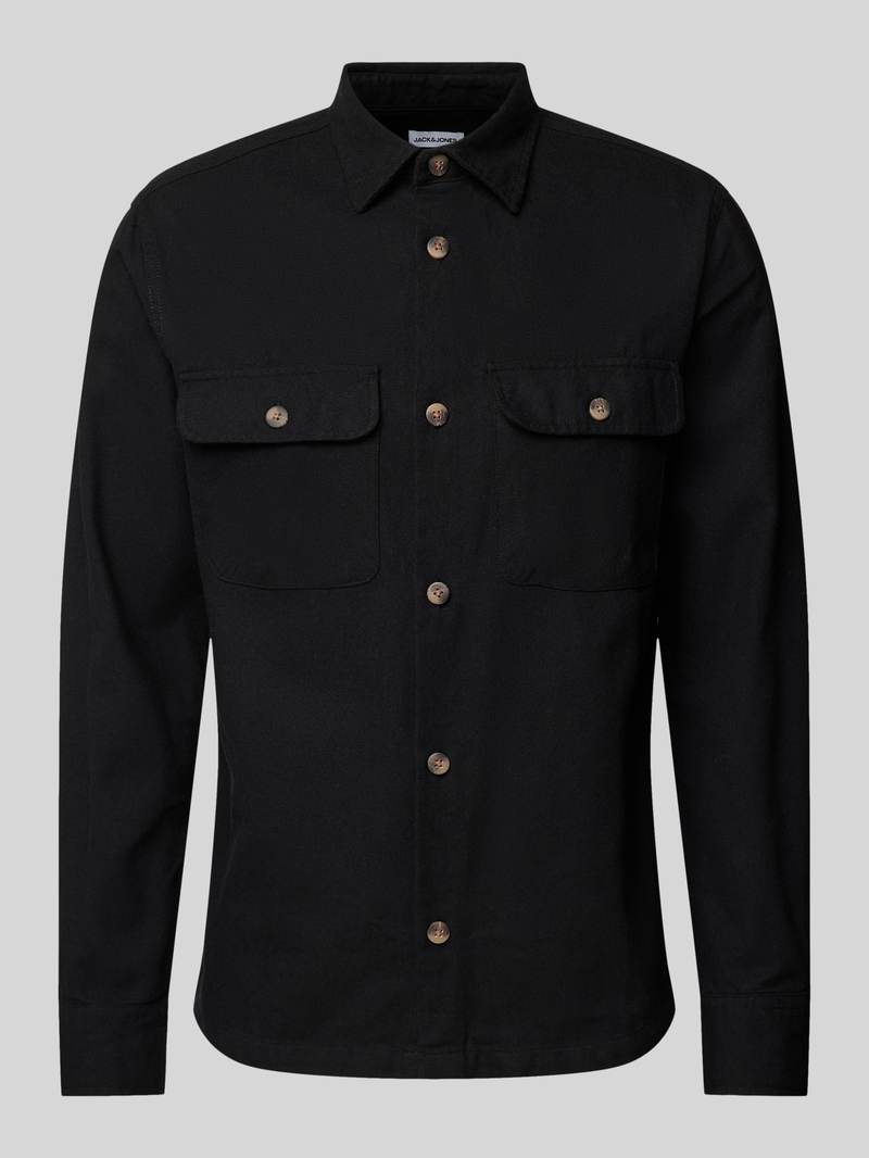 Jack & jones Slim fit vrijetijdsoverhemd met borstzakken met klep, model 'DARREN'