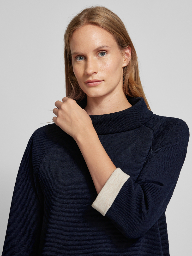 Betty Barclay Sweatshirt met opstaande kraag