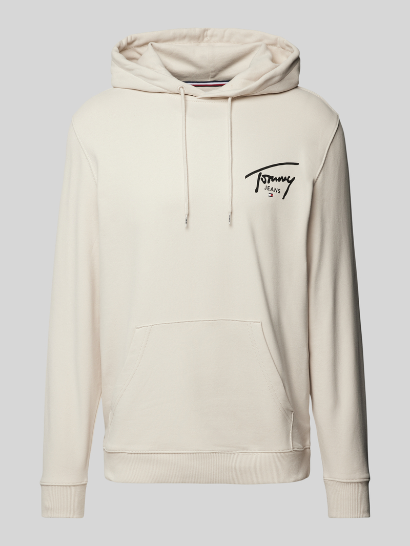 Tommy Jeans Regular fit hoodie met labelprint
