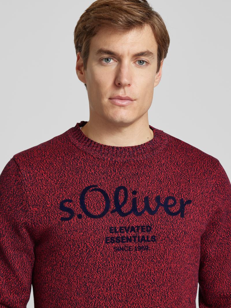 s.Oliver RED LABEL Regular fit gebreide pullover met logo