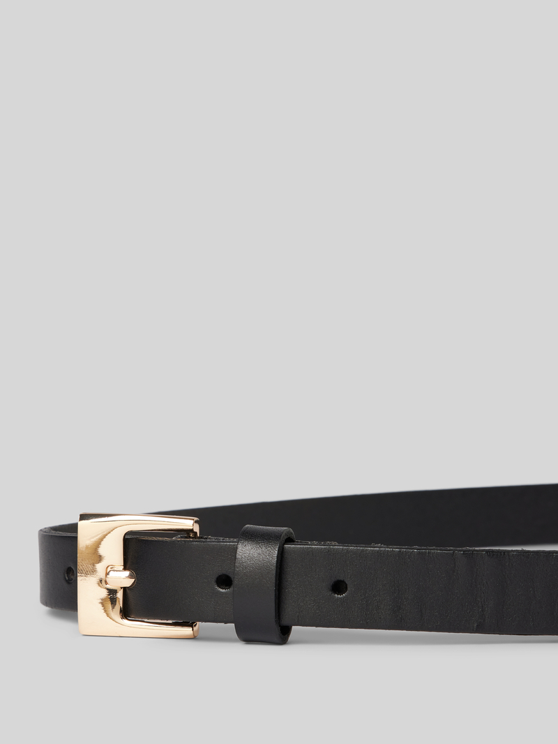 Marc O'Polo Riem van stijlvol runderleer met contrastkleurige stitching