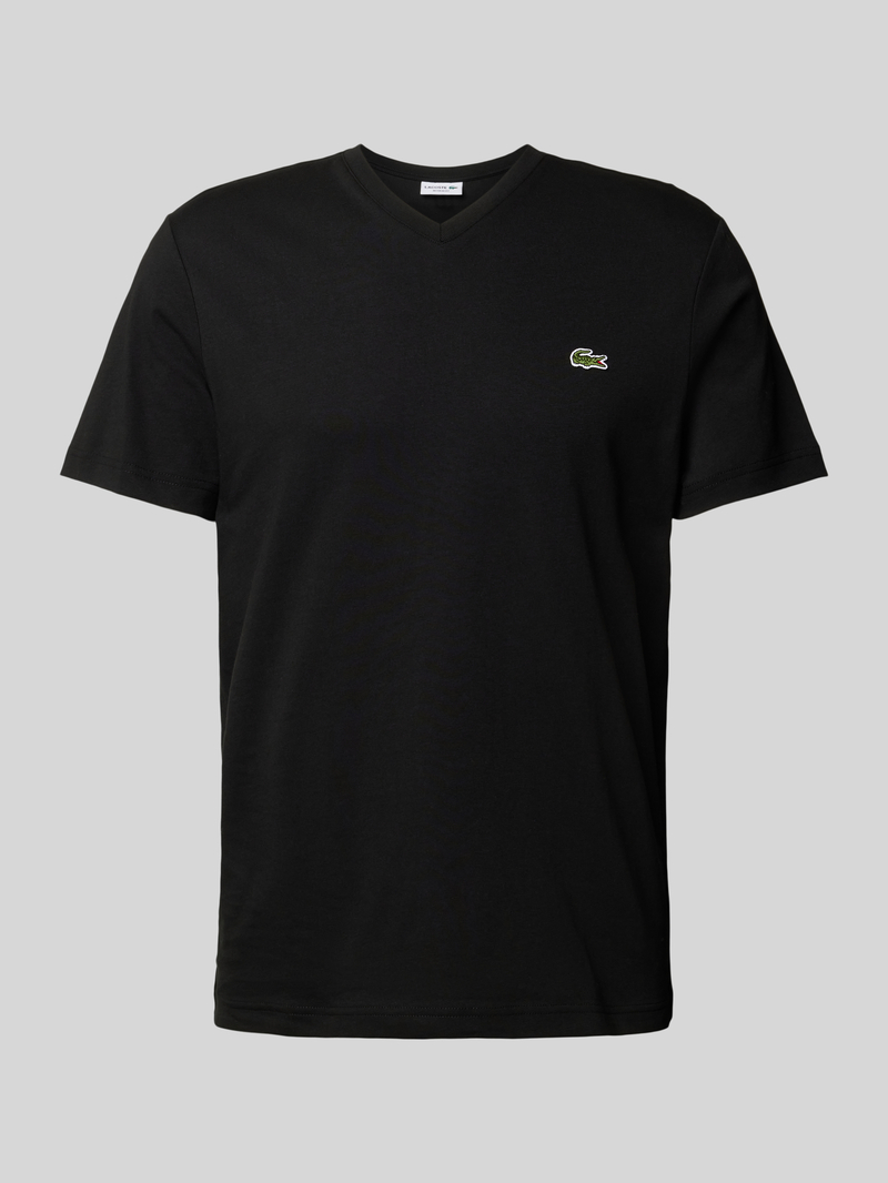 Lacoste T-shirt met labelstitching, model 'Basic'