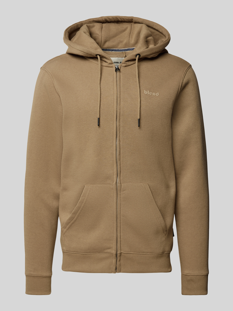 Blend Sweatjack met labeldetail model 'Downton'