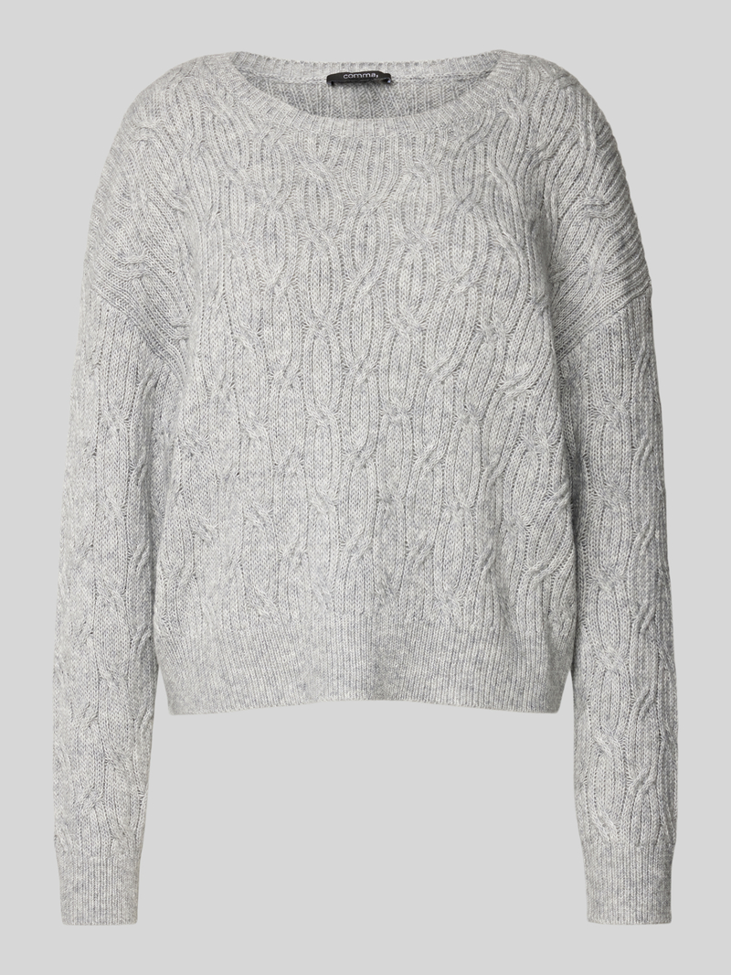 comma Gebreide pullover met ronde hals